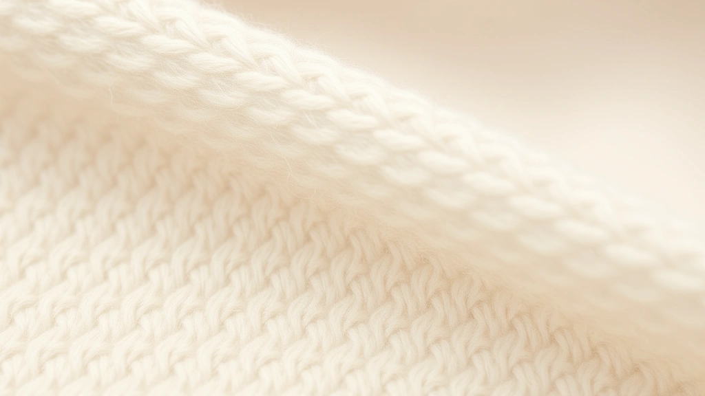 Close-up detail shot of cashmere fabric weave showing fiber quality, softness, and smooth texture without visible defects or pilling